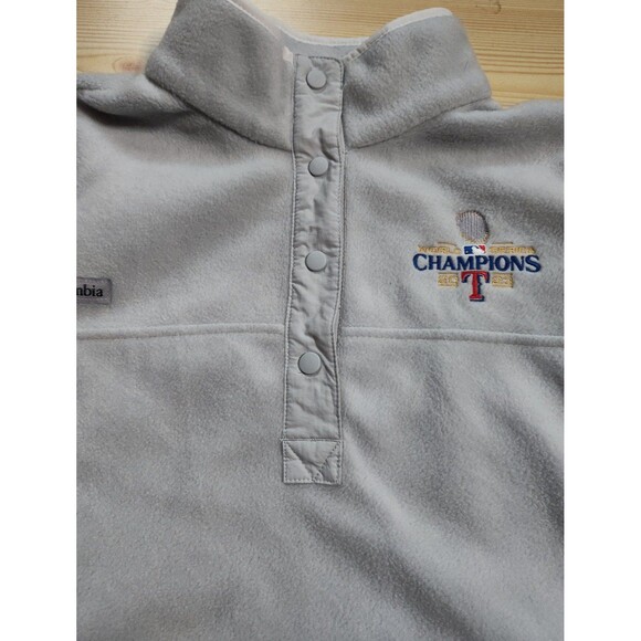 Texas Rangers 2023 World Series Champions Women's Columbia Fleece Top size L - Picture 4 of 7